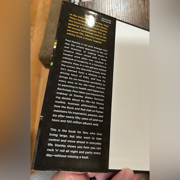 KISS Paul Stanley Backstage Pass Hard Cover Book - Picture 4 of 4